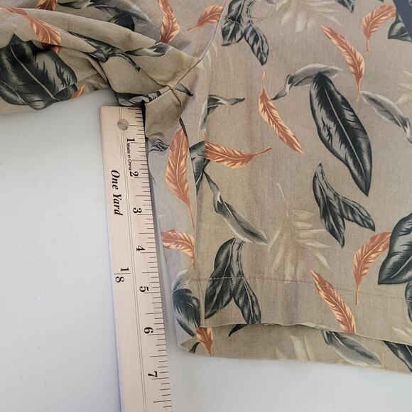 NWT Slate and Stone Khaki Leaf 7" Cotton Ross‎ Short Men's Size 34 - Picture 12 of 12